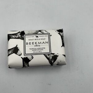 Beekman 1802 Gaot Milk Soap Vanilla Absolute Bar Enriched With Jojoba  3.5 oz